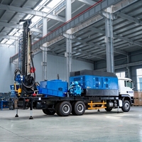 Plateforme de Forage de Puits d'Eau sur Châssis de Camion, Exportation Mondiale, OEM & ODM Personnalisés, Garantie à Distance d'un An, Profondeurs de Forage 100m, 400m, 500m