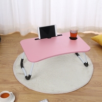 Vente directe d'usine, table d'ordinateur pliable en MDF pour la maison, le bureau, design compact, facile à transporter, utilisation en dortoir