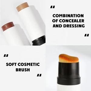 Bâton de maquillage pour le contour du nez à double extrémité cosmétique pour peau noire avec pinceau pour le visage bronzant <span class=keywords><strong>meilleur</strong></span> contour de crème végétalienne vente en gros - Product Image 2