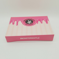 Boîte d'emballage en papier pour pâtisserie, gâteau, dessert, beignets, gaufres, biscuits, personnalisable avec logo, qualité alimentaire, vente en gros
