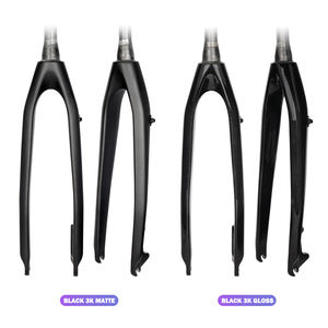 <span class=keywords><strong>Fourche</strong></span> de vélo en carbone intégral haut de gamme, noire mate, 3k, <span class=keywords><strong>rigide</strong></span>, frein à disque, 26/27,5/29 pouces, 29er, sans suspension - Product Image 1