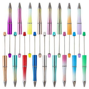 Großhandel DIY-Perlen Schule Büro Schreiben Kugelschreiber Kunststoff-Gläser individualisierbare Perlen-Stifte - Product Image 6