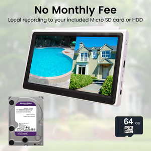 10.1-inch <span class=keywords><strong>Home</strong></span> Hệ thống an ninh 4MP ống kính kép CCTV Camera đầy đủ màu sắc tầm nhìn ban đêm PTZ camera ngoài trời HDD lưu trữ dữ liệu CMOS cảm biến - Product Image 3