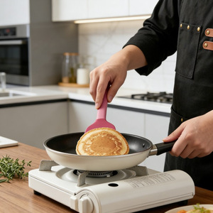 Silicone Spatulas Set 6 Pieces Oven Safe <b>Hand</b> <b>Wash</b> Only For Baking Cooking Utensils - Product Image 3