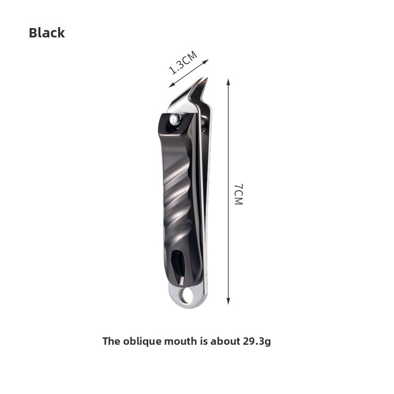 Bouche oblique noire