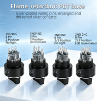 Sakelar Pemilih Putar 16/22mm, Tersedia 2/3 Posisi, Fungsi Momentary/Latching, Berlampu & Tanpa Lampu