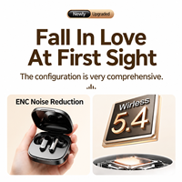 AOC ACT1661 Earbuds Nirkabel Sejati dalam Telinga 5.4 Driver 13mm ENC HiFi Stereo Bass Headphone Olahraga Grosir OEM