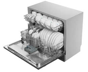 Lot de 8 Lave-<span class=keywords><strong>vaisselle</strong></span> Électriques Compacts Encastrables en Acier Inoxydable <span class=keywords><strong>Machine</strong></span> à <span class=keywords><strong>Laver</strong></span> <span class=keywords><strong>la</strong></span> <span class=keywords><strong>Vaisselle</strong></span> Intégrée Personnalisée Noire pour Maison et Hôtel - Product Image 1