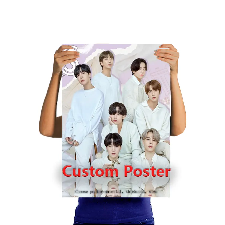 Nouveau design, taille personnalisée, impression a2 a3 star Idol, affiches, comptes