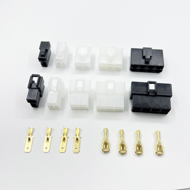 6.3mm Connector Series 1 / 2 / 3 / 4 / 6 / 8 / 12 Pin Automotive Wire Connector Motorcycle Car Engine Plug Connector Terminal
