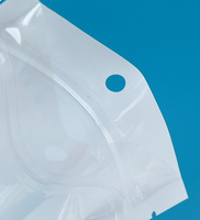 Sac à fermeture éclair blanc transparent auto-scellant CPP + Pearl Film sac en plastique ziplock refermable