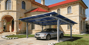 Système de montage au sol en alliage d'aluminium anodisé pour carport solaire photovoltaïque résidentiel - Product Image 4