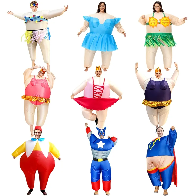 Fancy Dress Mascot Inflatable Ballet Costume Halloween Funny Inflatable Costume Hat Holiday Party Giant Inflatable Costume