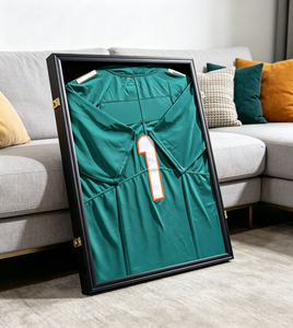 Custom Wooden Hinged Jersey <strong>Shadow</strong> <strong>Box</strong> <strong>Frame</strong> Front Loading Swing Door Sport Memorabilia Display Case Gym Decor Wood <strong>Frame</strong> - Product Image 5