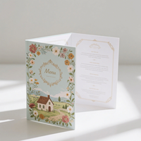 Forfait de conception de menus de restaurant sur mesure Logo personnalisé Services de création de menus Impression papier et carton Louez notre concepteur de menus