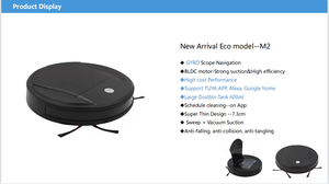Smart Home Robotic Vacuum Cleaner With Wet and <b>Dry</b> Cleaning Function Automatic <b>Mop</b> Robot Sweeping Vacuum for Home Use Wet and Dr - Product Image 3