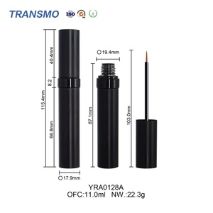 ขวดอายไลเนอร์ขายส่ง ทรงกลม สีดำ พลาสติก หลอดเซรั่มอายไลเนอร์ ขวดเซรั่มขนตาและคิ้ว - Product Image 2
