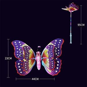 Vendita calda Regalo Magico Bglow Stick LED Net Farfalla Luminosa Luminosa Farfalla Colorato Flash Palmare per Neon Party - Product Image 2
