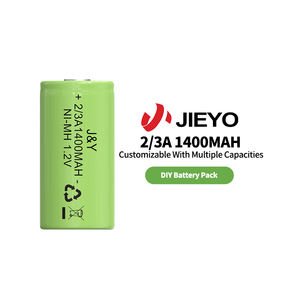 Jieyo <span class=keywords><strong>NiMH</strong></span> 1.2V <span class=keywords><strong>2</strong></span>/<span class=keywords><strong>3A</strong></span> 1400mAh נטענת NI-MH תאי סוללה שטוח גלילי בשימוש באיירסופט - Product Image 4