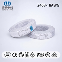 Câble interne 2468 18AWG, deux à trois conducteurs, PVC, cuivre, UL758/CAS C22.2 N°210, 300V, 80 ℃   Câblage des appareils électroménagers