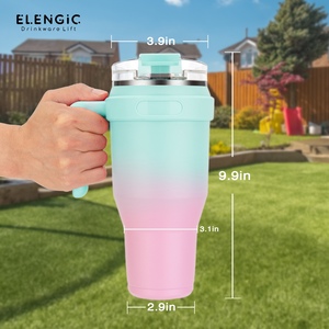 <span class=keywords><strong>2026</strong></span> 年全新产品 40 盎司水杯 冒险系列 定制徽标不锈钢真空保温杯 带手柄和吸管 适合返校季 - Product Image 4