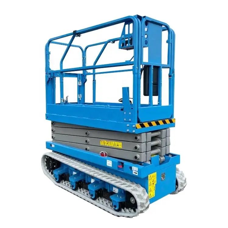 Factory Direct 6m 10m Mini Crawler Electric Scissor Lift Platform