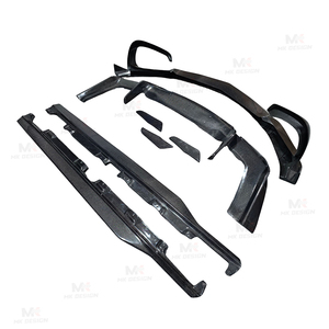 Kit carrosserie en fibre de carbone style R : lèvre de pare-chocs avant, jupes latérales et diffuseur arrière pour Mercedes-Benz <span class=keywords><strong>AMG</strong></span> GT <span class=keywords><strong>GTS</strong></span> Coupé 2 portes 2015-2018 - Product Image 5