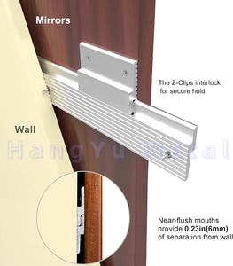 Système de suspension en métal et aluminium en forme de Z Panneau mural à taquet français Kits de suspension à pince en Z - Product Image 6