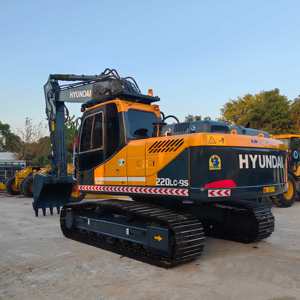 Excavatrice HYUNDAI 220LC-9S d'occasion en bon état, prix compétitif, avec godet de terrassement, économie de carburant, puissance élevée, expédition mondiale - Product Image 3