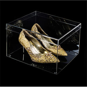 Spring Sign PMMA clear schuhe <span class=keywords><strong>Nike</strong></span> shoes case caja de zapatos de plástico acrílico zapatillas transparentes display Shoebox <span class=keywords><strong>con</strong></span> tapa - Product Image 5