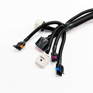 Maßgefertigter Automobil-Kabelbaum Mehrzweig-Kabelstrang mit Wellrohr OEM-Kabelkonfektion - Product Image 1