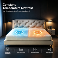 Surmatelas de sommeil à circulation d'eau adaptative IA, avec zones chauffantes et rafraîchissantes indépendantes pour l'optimisation de la qualité du sommeil