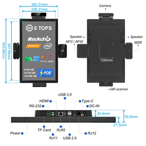 Kiosco de Pago de 27 Pulgadas con Ubuntu 22.04, Caseta de Boletos, Soporte de Pared, Carcasa Metálica, Solución POS - Product Image 3