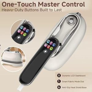 Plancha de Vapor Portátil para Ropa con Pantalla LCD, Seis Velocidades, 1300W, Tanque de Agua de 160ml, para Hogar y Hotel - Product Image 6