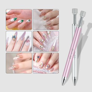 Nouvel outil rapide jetable <span class=keywords><strong>pour</strong></span> l'application <span class=keywords><strong>de</strong></span> strass, <span class=keywords><strong>perles</strong></span> et paillettes DIY – Stylo <span class=keywords><strong>de</strong></span> collage rotatif <span class=keywords><strong>pour</strong></span> accessoires d'art et outils à ongles - Product Image 4