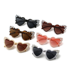 Fashion Heart Kids Sunglasses Children Retro Cute Pink Cartoon Sun <strong>Glasses</strong> <strong>Frame</strong> Girls Boys <strong>Baby</strong> Sunglasses UV400 Eyewear - Product Image 4