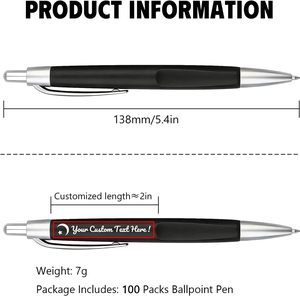 Promotion Cheap Plastic Ballpoint Hotel Pen With Colorful Spray Glue Print Logo Press Customized Advertising - Product Image 2