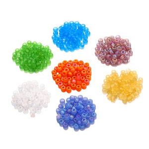 Acrylic Round Seed <b>Beads</b> 2mm Frosted Loose <b>Beads</b> For DIY Jewelry Making Bracelet Necklace Stringing Craft Supplies - Product Image 1