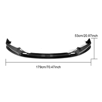 VANTWO Lame de pare-chocs avant en fibre de carbone humide style 3D pour BMW Série 5 G30 G31 G38 pré-M-SPORT 2017-2020