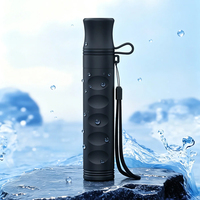 Coolway Paille filtrante à eau manuelle, personnelle, portable, à charbon actif, écologique, pour extérieur, urgence et randonnée, capacité 1000L