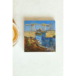 Ensemble de dessous-de-verre de la série Vincent Van Gogh, 132 motifs carrés, pour les entreprises, cadeau ou promotion - Product Image 1