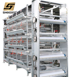 Nuova Gabbia Automatizzata a Strati per Polli Tipo H con Acciaio Zincato, Attrezzatura Completamente Automatica per l'Allevamento di Uova, Design Economico - Product Image 2