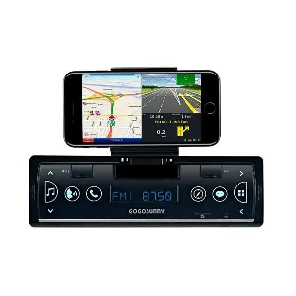 Reproductor multimedia con pantalla LCD de 4 "y Bluetooth para coche, radio con Mirror link, USB, FM, mp3, 1 din