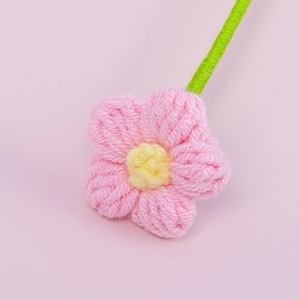 Flor hecha a mano, flor pequeña tejida, decoración de ramo de flores artificiales/falsas, regalo al por mayor - Product Image 2