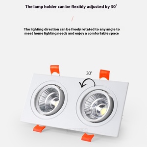 Spotlights LED encastrés carrés orientables 2,5 pouces 3,5 pouces pour <span class=keywords><strong>plafond</strong></span>, éclairage intérieur haute luminosité, qualité supérieure - Product Image 4