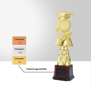 Jinzun गोल्डन प्लास्टिक ट्रॉफी फैक्टरी आपूर्ति डॉक्टर और विद्वान पुरस्कार स्मारिका इलेक्ट्रोप्लेटेड ट्रॉफी कप स्टॉक में - Product Image 5