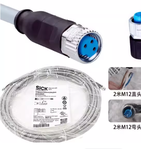 Cable de conexión original SICK YF8U13-020VA1XLEAC de 4 pines, recto, 2m, cable PUR, en stock. - Product Image 1