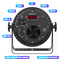 Luz Par LED RGBWA UV 6 en 1 de 200W con efecto arcoíris de mezcla infinita, 18x10W, control DMX, para DJ, bodas y escenarios