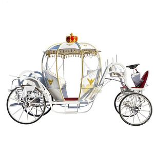 Charrette citrouille de style européen à vendre, chariot de princesse pour excursions - Product Image 2