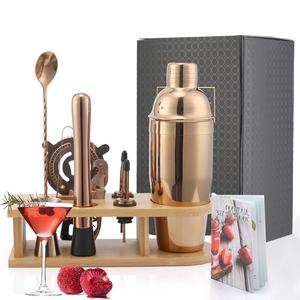 Ensemble de mélangeurs à Cocktail 10 pièces Ensemble complet de mélangeurs à Cocktail en acier inoxydable à manivelle Équipement professionnel de mélange de Cocktail - Product Image 2